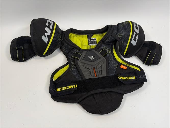 CCM Tacks XF Pro Ice Hockey Shoulder Pads, Youth Large