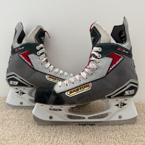 Easton Stealth S9 Hockey Skates 8.5EE (Silver/Black/Red)