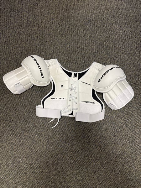 Medium Senior Sher-Wood 5030 HOF Shoulder Pads (New)