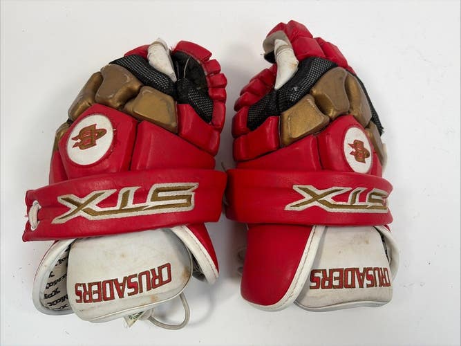 STX Ignitor Lacrosse Gloves, 10", Red