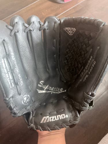 Used - But Good Condition MIZUNO 12.5"  Fastpitch Softball Glove, GPL 1257D BLACK Game Ready LHT