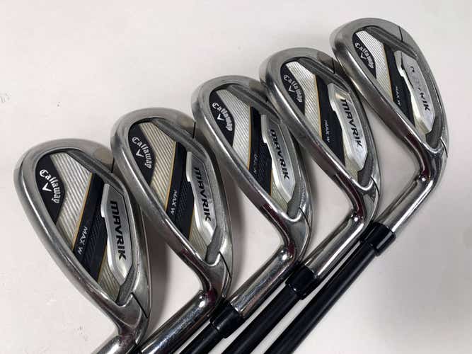 Callaway Mavrik Max Womens Iron Set 8-PW+GW+SW Mamiya Helium 50L I 50g Ladies RH