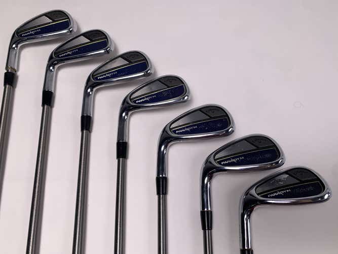 LEFTY Callaway Paradym Iron Set 5-PW+GW AeroTech SteelFiber i80 Regular LH