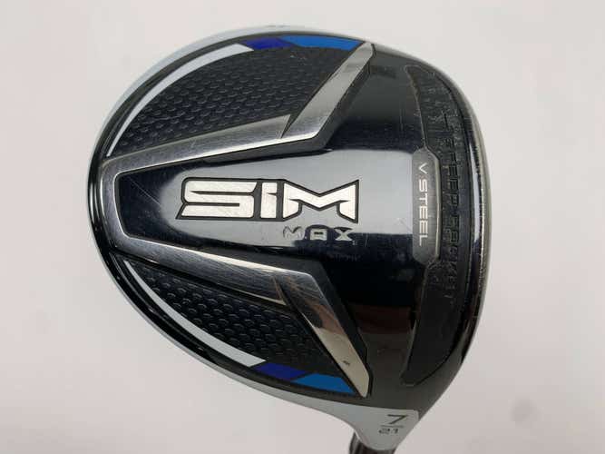 TaylorMade SIM MAX 7 Fairway Wood 21* OBAN Devotion 6 Blue 04 65g Stiff RH