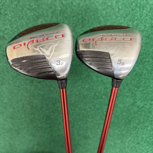 Callaway Big Bertha Diablo Fairway Wood Set 3 & 5 Woods MRH Stiff Flex w/HC