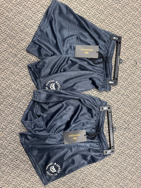 2-Pack Warroad Navy Medium Adult Unisex Shorts (New)