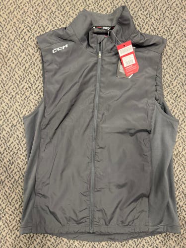 Gray Large Adult Unisex CCM Training Vest (New)