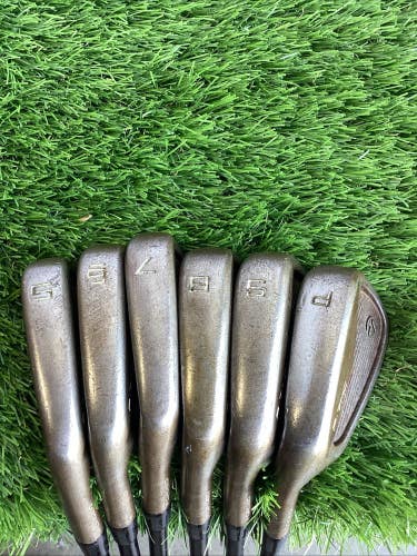 TaylorMade P-7MC Raw Forged LH Iron Set 5-PW VeloCore X Stiff Graphite Shafts