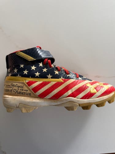Kid's 4.5Y (Big Kids / Youth) Youth Under Armour Bryce harper Molded Cleats (Used)
