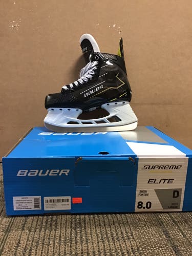 2024 Bauer Supreme Elite Hockey Skates Regular Width 8 (New)