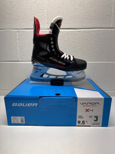 New!! Bauer Vapor X4 Hockey Skates 9.5 Fit 3