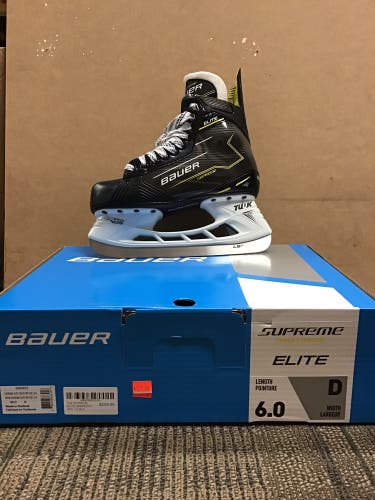 Bauer Supreme Elite Hockey Skates Regular Width 6 (New)