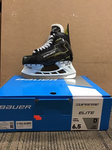 Bauer Supreme Elite Hockey Skates Regular Width 6.5 (New)