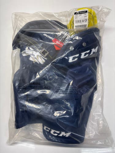 New!!  CCM Tacks 9060 Hockey Pants Junior Medium Navy Blue
