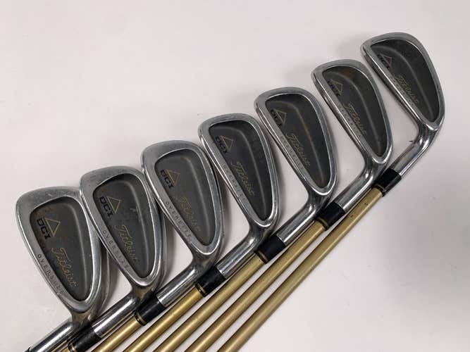 Titleist DCI Gold Overszie + Iron Set 3-PW Aldila Tri-Spec Senior RH No 7 iron