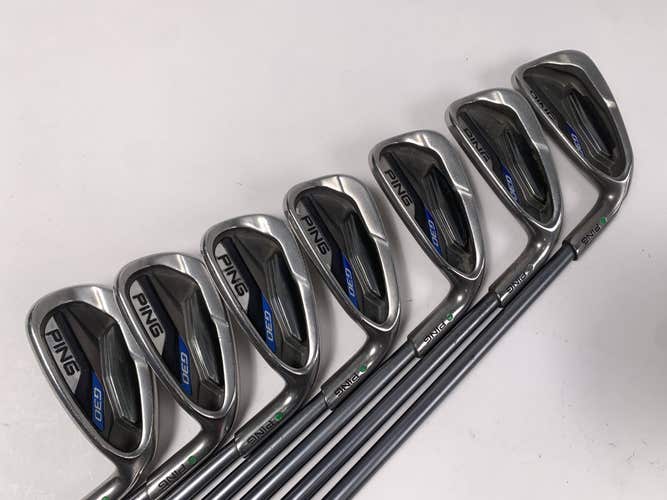 Ping G30 Iron Set 4-PW Green Dot 2* Up TFC 419 Regular Graphite Mens RH