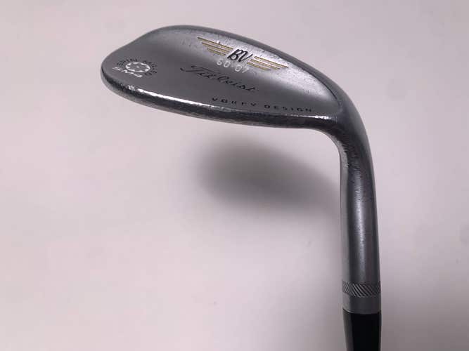 Titleist Vokey Spin Milled SM4 Chrome Wedge 60* 7 Bounce Wedge Steel Mens RH