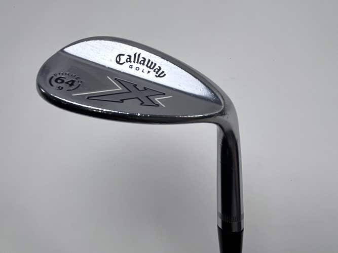 Callaway X Forged Chrome Lob Wedge 64* 9 Bounce Wedge Steel Mens RH Midsize Grip