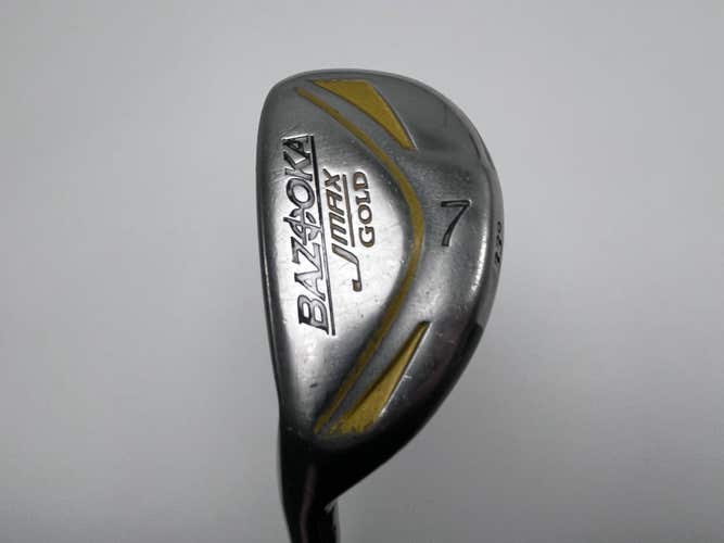 Tour Edge Bazooka Jmax Gold Single 7 Iron Bazooka 77g Stiff Graphite Mens LH