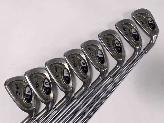 Ping i3 + Iron Set 3-PW Green Dot 2* Up Regular Steel Mens RH