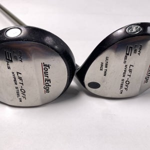 Tour Edge Lift-Off 3 & 5 Fairway Wood Set 14.5* 18.5* Ladies Graphite Womens RH