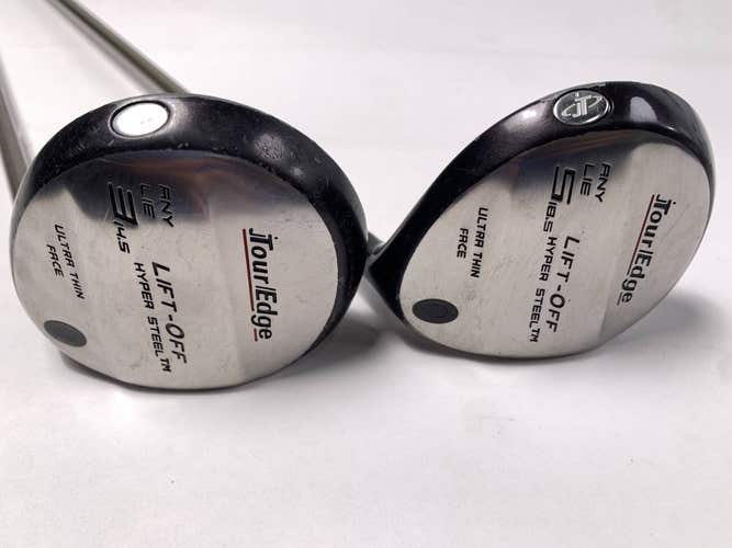 Tour Edge Lift-Off 3 & 5 Fairway Wood Set 14.5* 18.5* Ladies Graphite Womens RH
