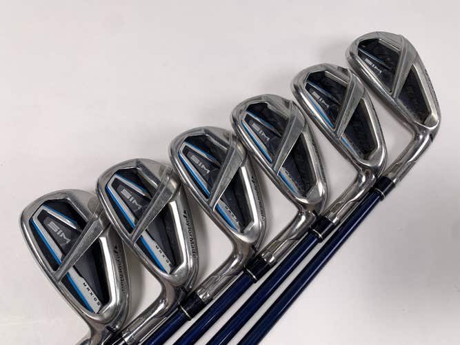 TaylorMade SIM MAX OS Iron Set 5-PW Fujikura Ventus Blue 5A Senior RH
