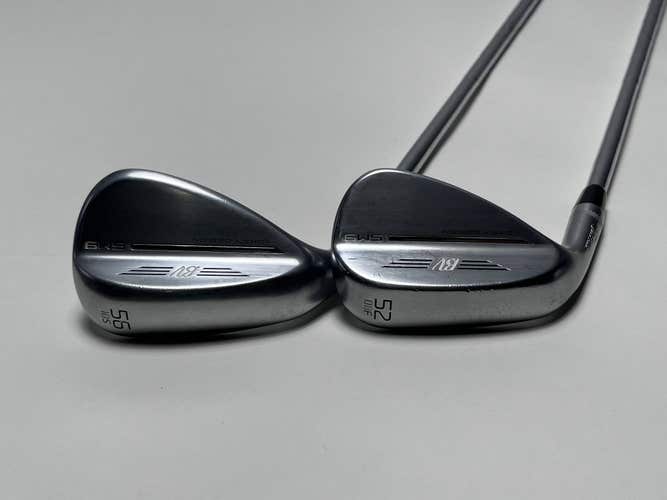 Titleist Vokey SM9 Tour Chrome Wedge Set 52* 8 56* 10 Wedge Steel Mens LH