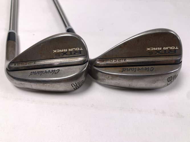 Cleveland RTX 6 ZipCore Tour Rack Raw Wedge Set 52*10 | 58*10 SteelFiber Reg RH