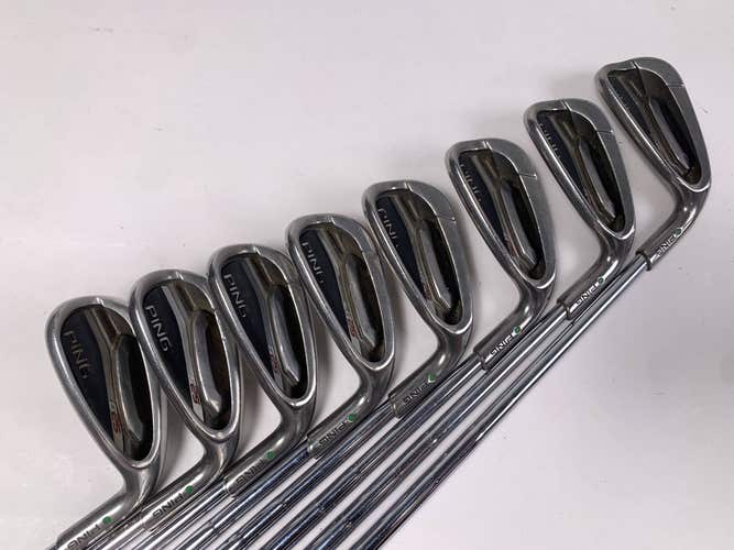 Ping G25 Iron Set 6-PW+GW+SW+LW Green Dot 2* Up CFS Stiff Steel Mens RH