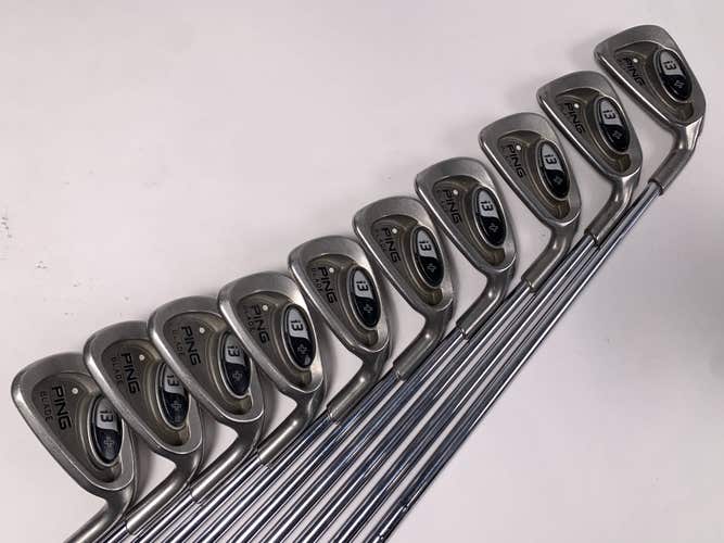 Ping i3 + Blade Iron Set 2-PW+AW+SW White Dot 3* Up Stiff Steel Mens RH - No 7