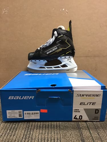 Bauer Supreme Elite Hockey Skates Regular Width Size 4 (New)