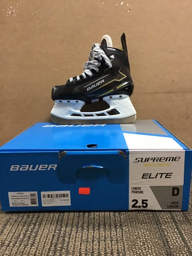Bauer Supreme Elite Hockey Skates Regular Width Size 2.5 (New)