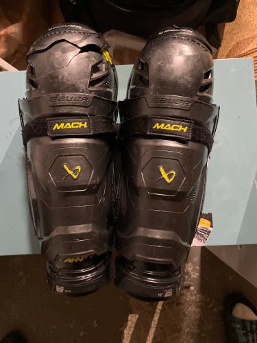 Senior Bauer Supreme Mach 13" Shin Pads (Used)