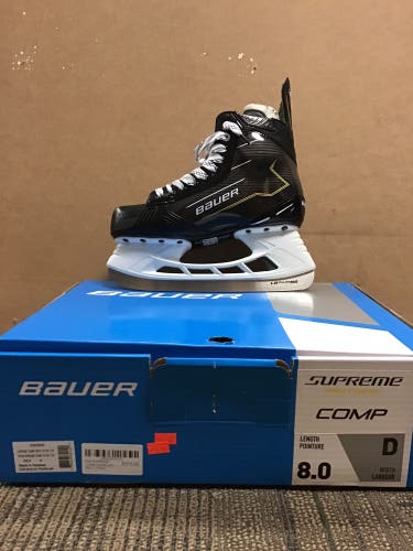 2024 Bauer S24 Supreme Comp (SMU) Hockey Skates Regular Width 8 (New)