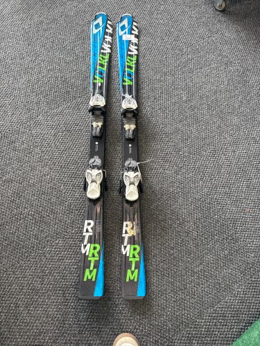 Volkl RTM Jr 130 cm Skis With Marker 4.5 Bindings (Used)