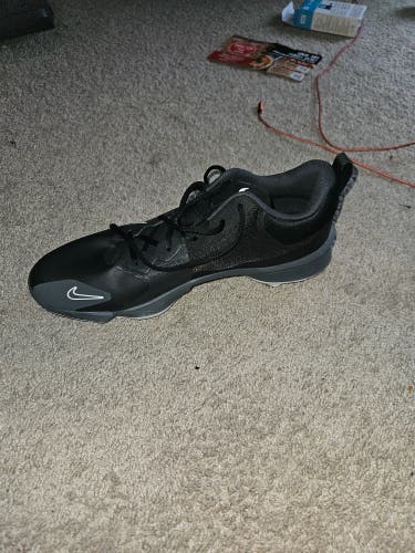 Black Size 13.0 (W 14.0) Adult Nike Low Top Metal (New)