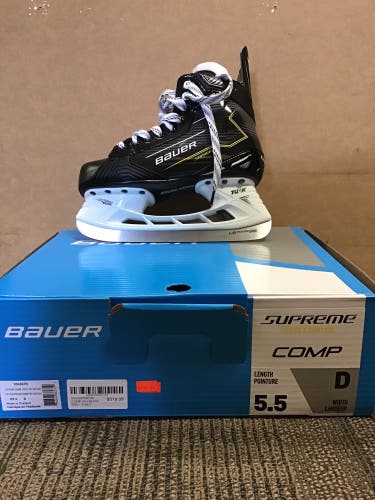 2024 Bauer S24 Supreme Comp (SMU) Hockey Skates Regular Width Size 5.5 (New)
