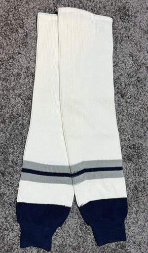 White Senior Medium Knit Socks Pro Stock (New)
