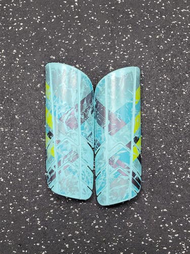 Used Adidas Soccer Shin Guards Junior Carolina Blue MD 11849-S000039019