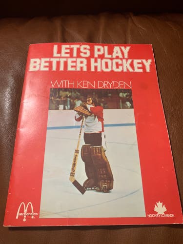 Vintage 1973 McDonald’s Ken Dryden Book
