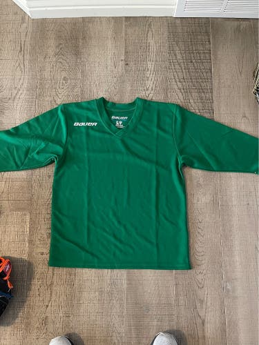 Green Small Kids Unisex Bauer Jersey (New)