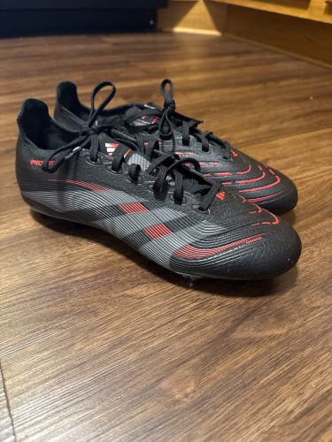 Black Men's Size M 9.5 (W 10.5) Adidas Predator Pro FG Molded Cleats Cleats (Used)