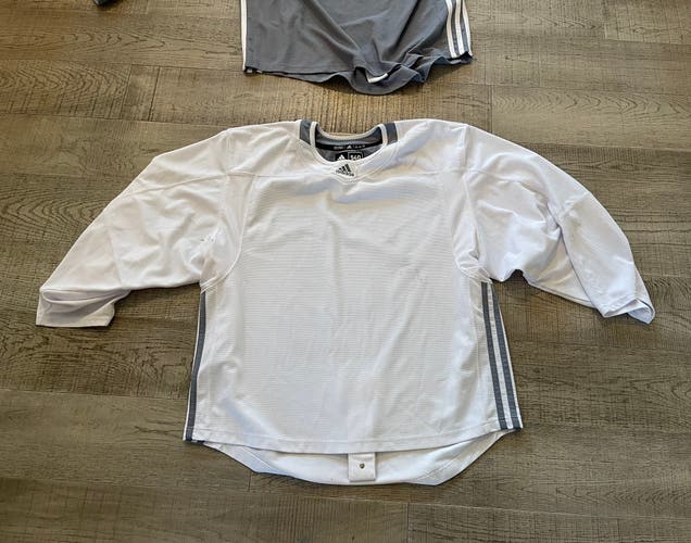 White Goalie Cut Adult Unisex Adidas Jersey (Used)