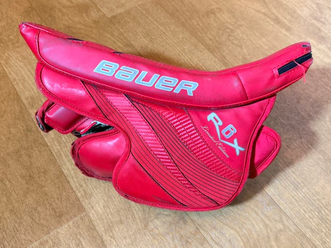 Bauer RX6 LE Regular Senior goalie Blocker red (Used)