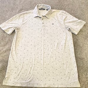 Travis Matthew gray polo shirt