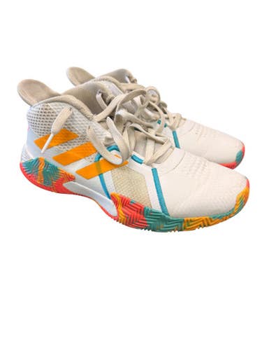 Used Adidas F21375 Basketball Shoes M White Senior 6.5 11862-S000093648