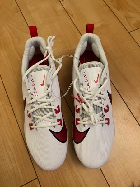 Mens Size 12 Nike Football Cleats Vapor Edge Speed 360 2 TB Red White FN7764-111 Size 12 Nike Vapor Edge Speed 360 2 TB Football Cleats White  main image 3