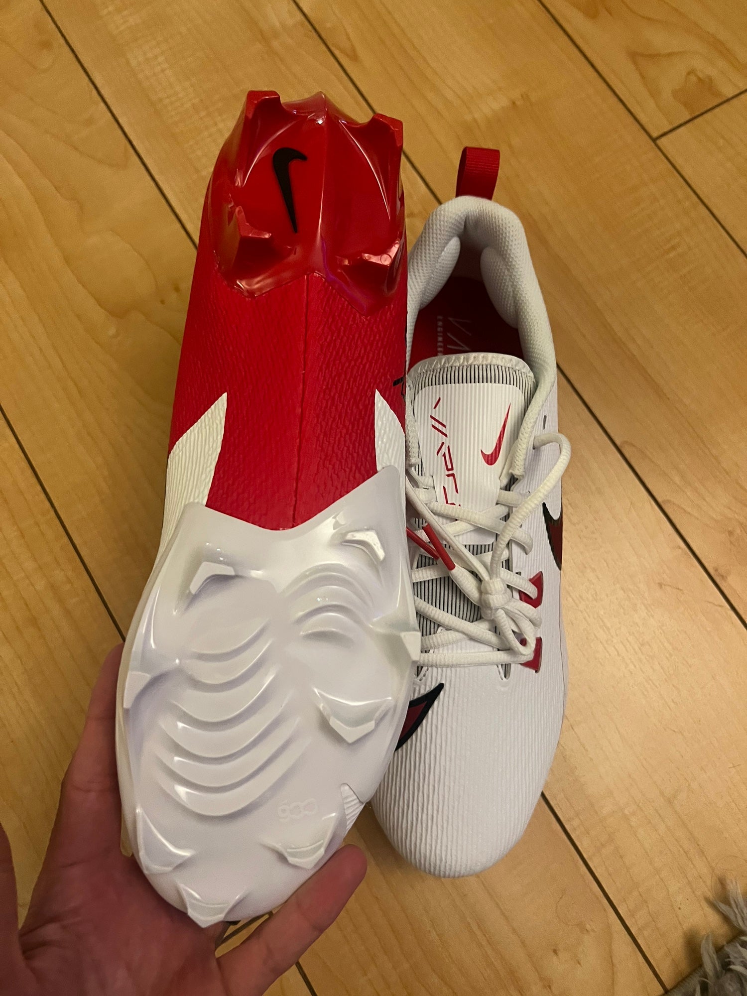 Nike Vapor Edge Speed 360 2 TB Football Cleats White Red  display picture 3