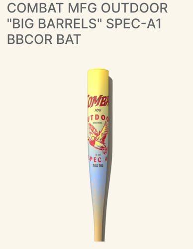 2026 Combat MFG Spec A1 Alloy BBCOR Certified Bat (-3) 29 oz 32" (New)